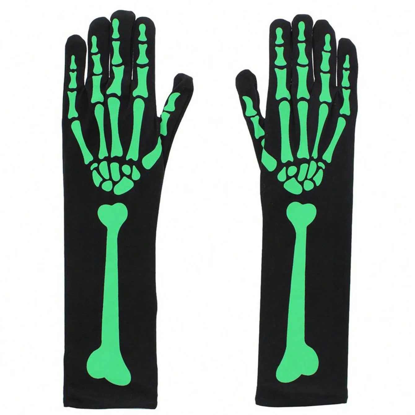 قفازات الهيكل العظمي للهالوين حفلة الرقص حفلة الرعب شبح الهيكل العظمي قفازات أداء زي الدعائم