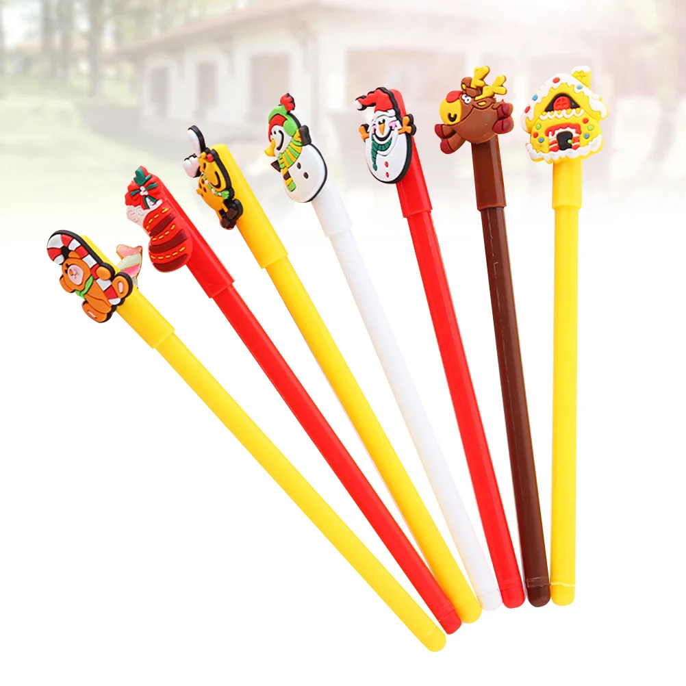 

28pcs 0.38Mm Gel Pen Cute Cartoon Writing Instrument For Students Stationery Gift Christmas Pen