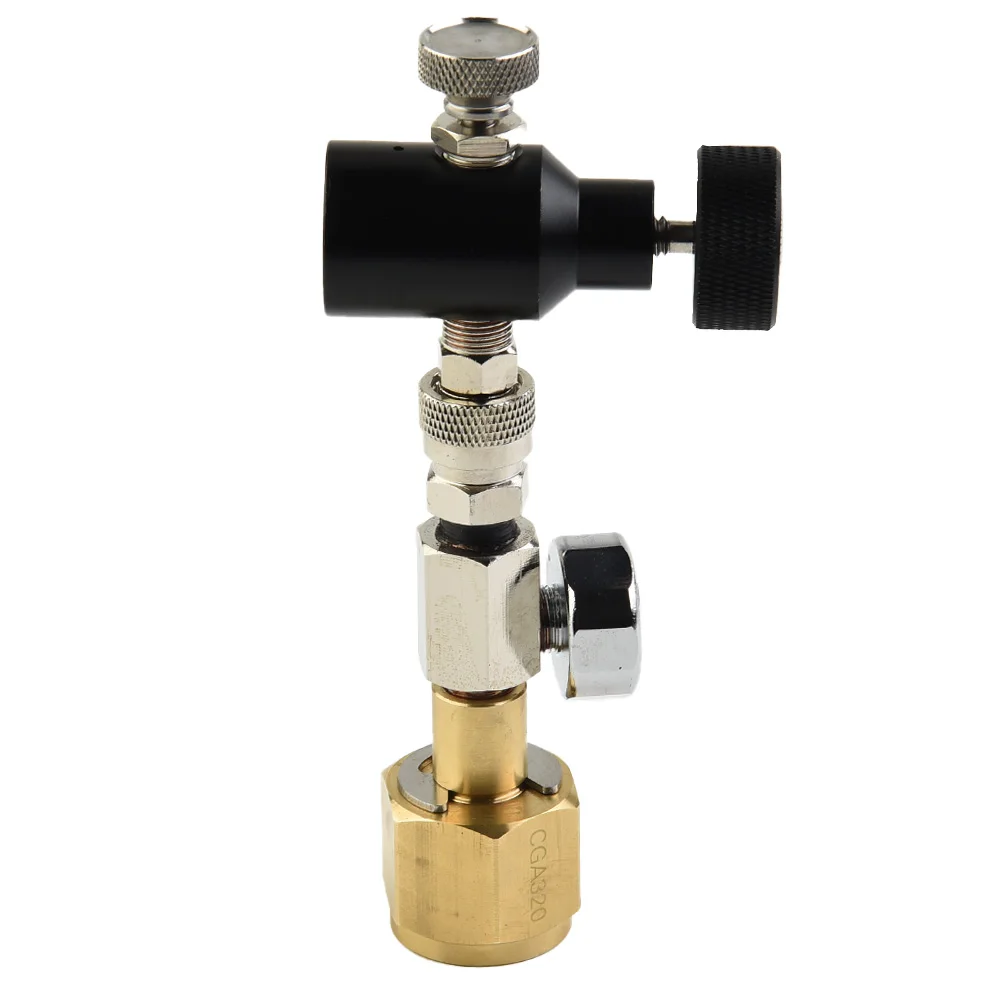 Gas Cylinder Refill Adaptor with 1.5 Female End for Compatibility with Art Makers and Reusable Big Tank Systems