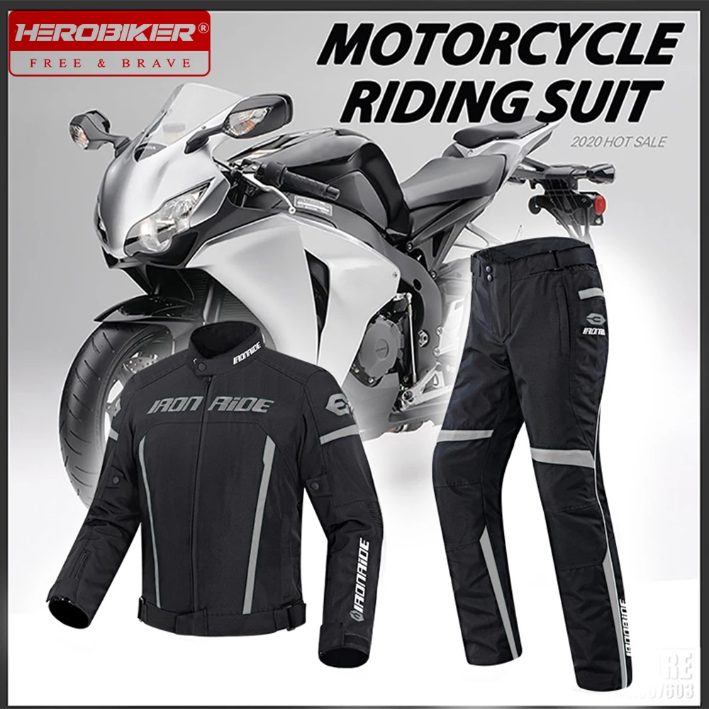 

Moto windbreak Jacket Suit Motorcycle Riding Set Waterproof Breathable And Anti Fall Off-road Motorcycle Travel Suit