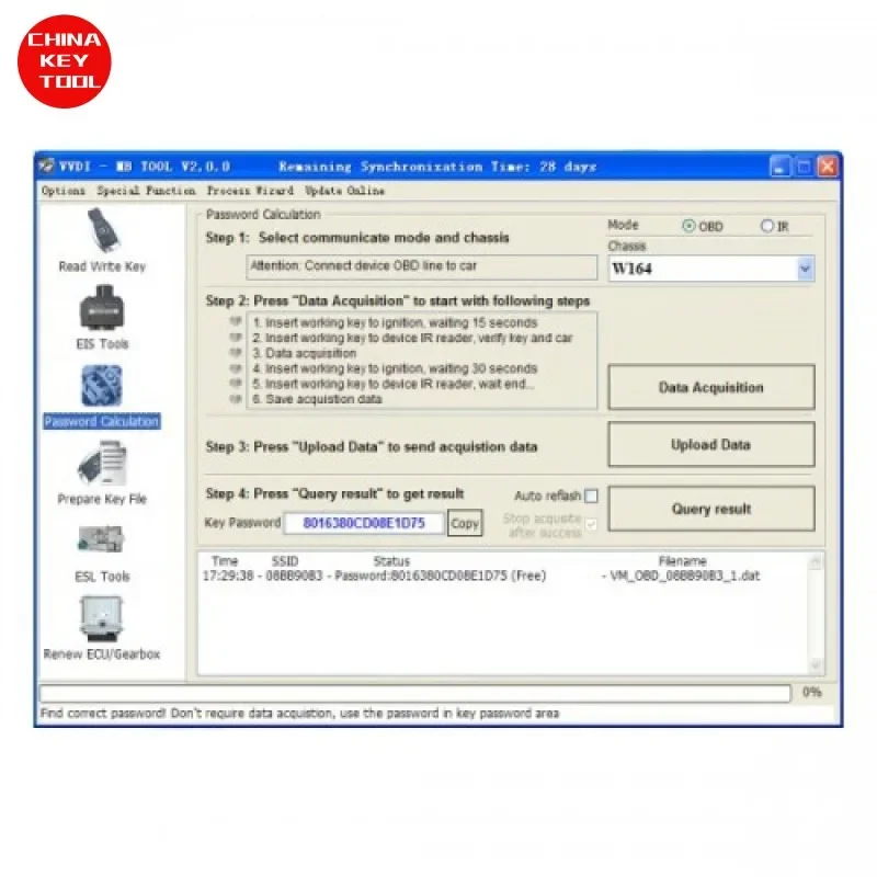 VVDI MB BGA TOOL BENZ Password Calculation Unlimited Token for One Year Period