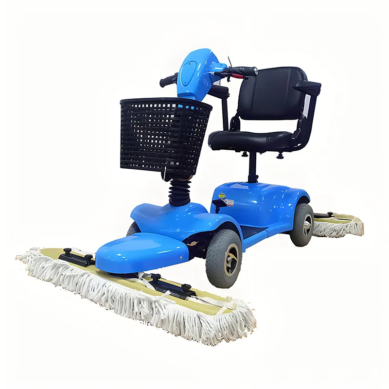 

New three-wheel electric dust cart, supermarket floor cleaning, cleaning, dust pushing and mopping car