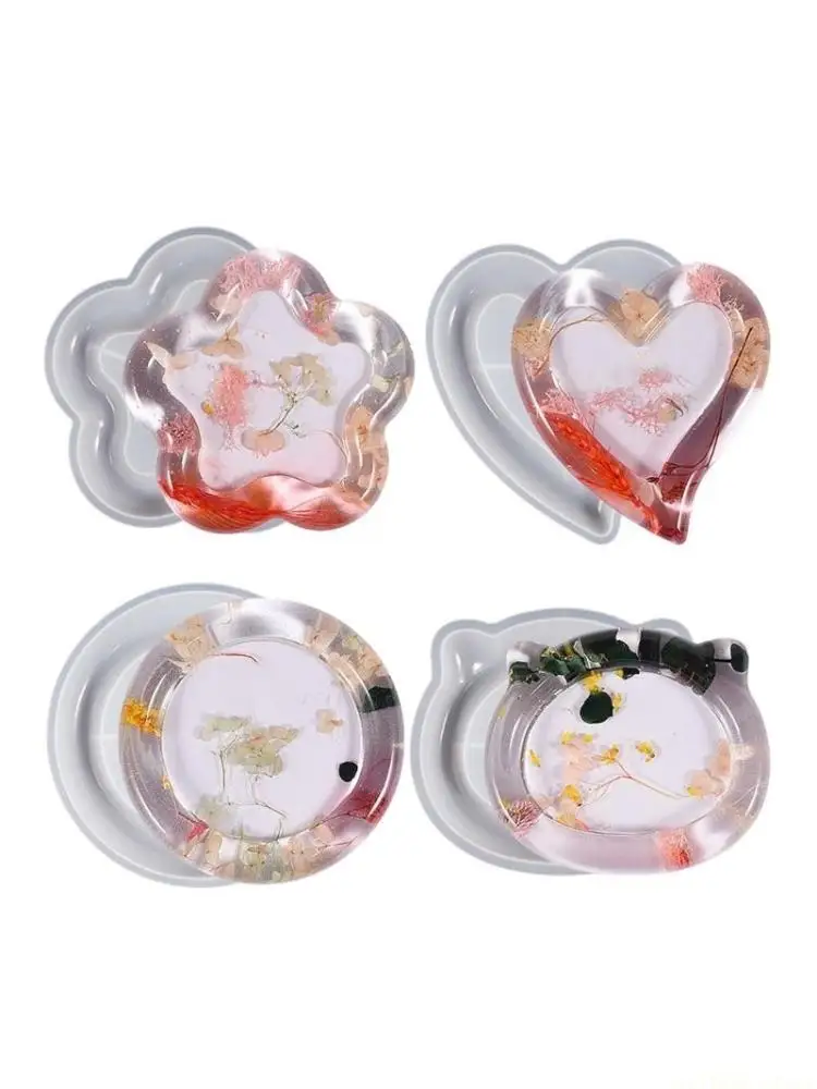 

D46E Силиконовая зеркальная форма для подставок для тортов, подносов с фруктами, поделки ручной работы, домашний декор