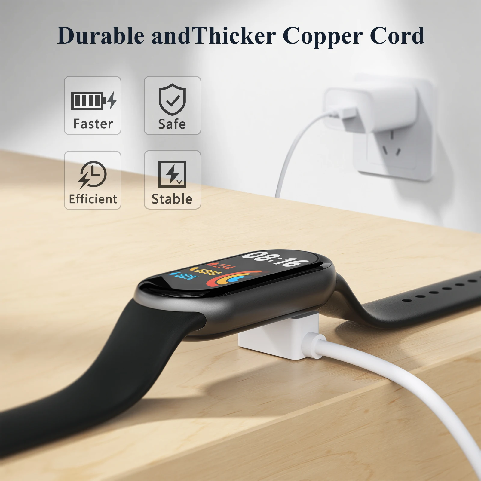 USB-Ladekabel für Xiaomi Mi Band 8/9/10 Pro, aktiver magnetischer Ladeadapterständer für Redmi Watch 4/3 Active/Band 2 Kabel – Detail 4