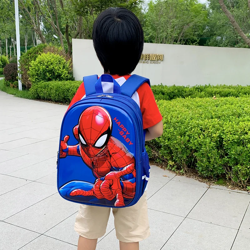 Disney gefroren Kinder Schult aschen Cartoon Spiderman Superheld Kapitän Amerika Rucksäcke Jungen Kinder Umhängetasche Schulranzen Rucksack