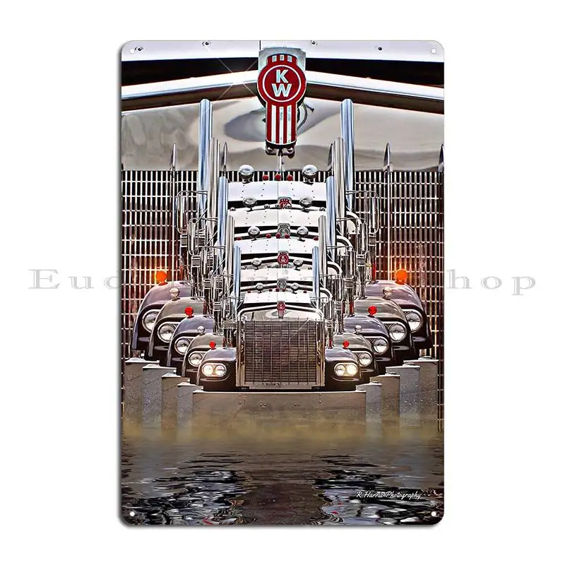 Kenworth Multi Image Abstract Metal Sign Classic Wall Cave Wall Mural Designing Bar Tin Sign Poster