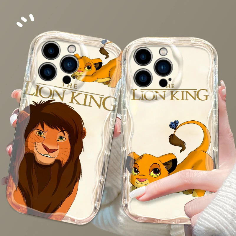 Disney The Lion King Cartoon For Apple iPhone 15 14 13 12 11 XS XR X Pro Max Plus Wave Oil Soft Phone Case