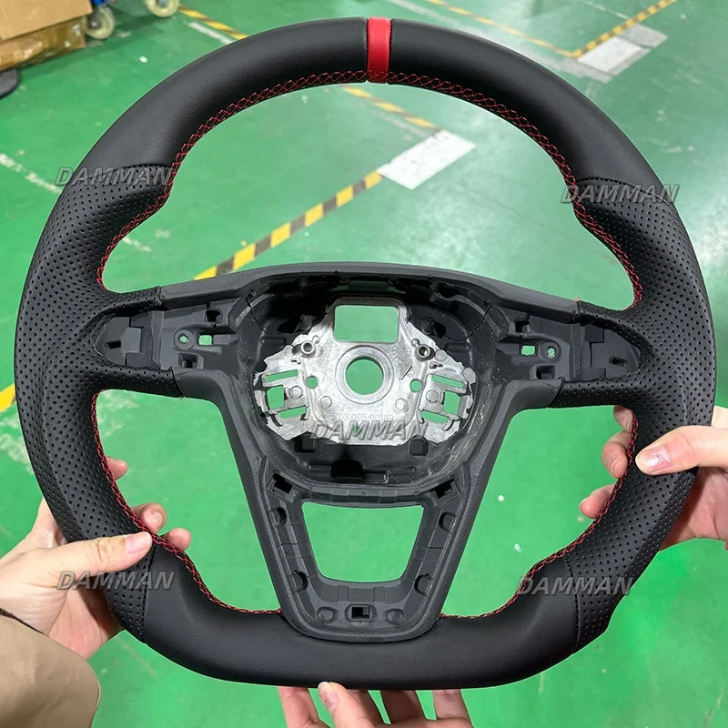 Full Leather Steering wheel For Seat Leon cupra 5F Ibiza 6F mk3 Ateca MK4 Arona Ateca 2013+ Perforated Leather Car Accessories