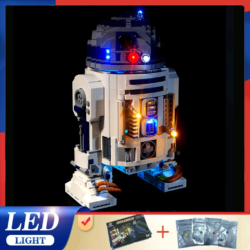 Diy Led Light Kit Voor Lego 75308 R2-D2 (Alleen Led Licht, Zonder Blokken Model)