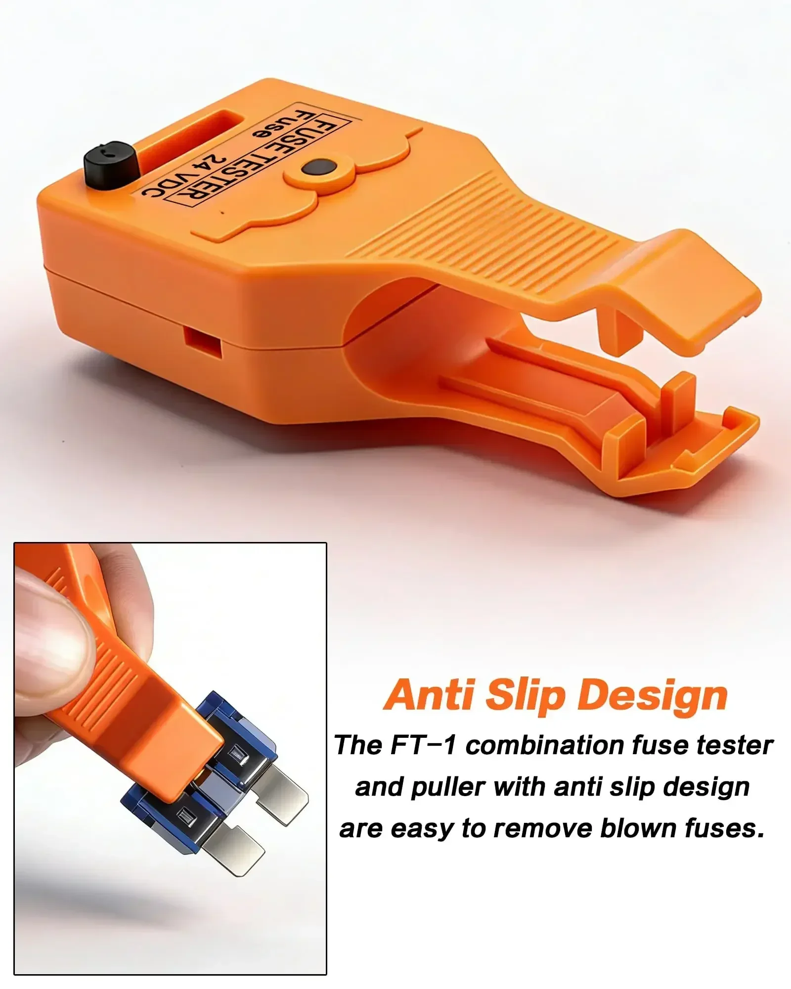 Car Fuse Tester Puller Tool Adjustable Spacing LED Indicator Anti Slip Durable Fuse Testing Remover For Circuit Maintenance Amag view 4
