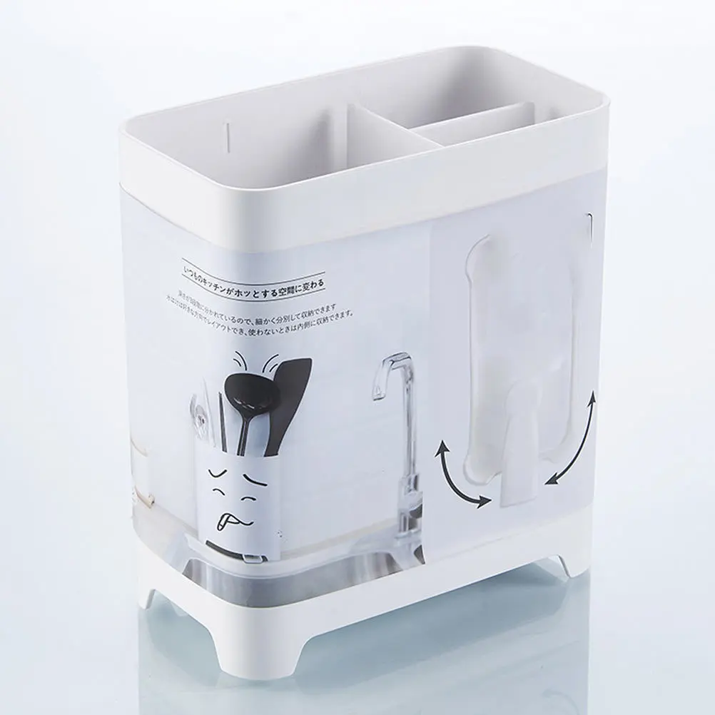 

1Pcs Kitchen Cutlery Storage Organizer Iron Ceramic Utensil Holder Chopsticks Rack Flatware Holder Flatware Holders