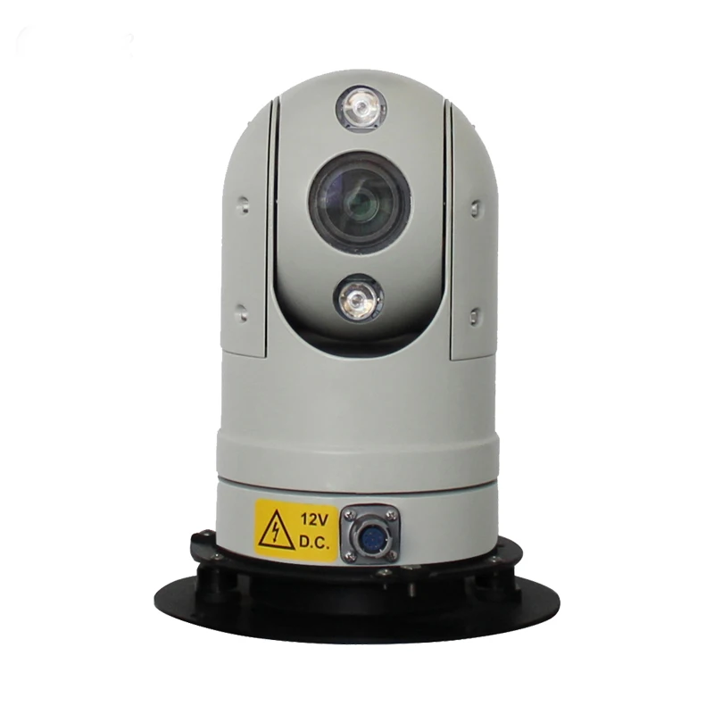 H265 infrared light 1080P 20X 2mp law enforcement car roof IP66 waterproof stable IP PTZ dome camera for Police Car Ship