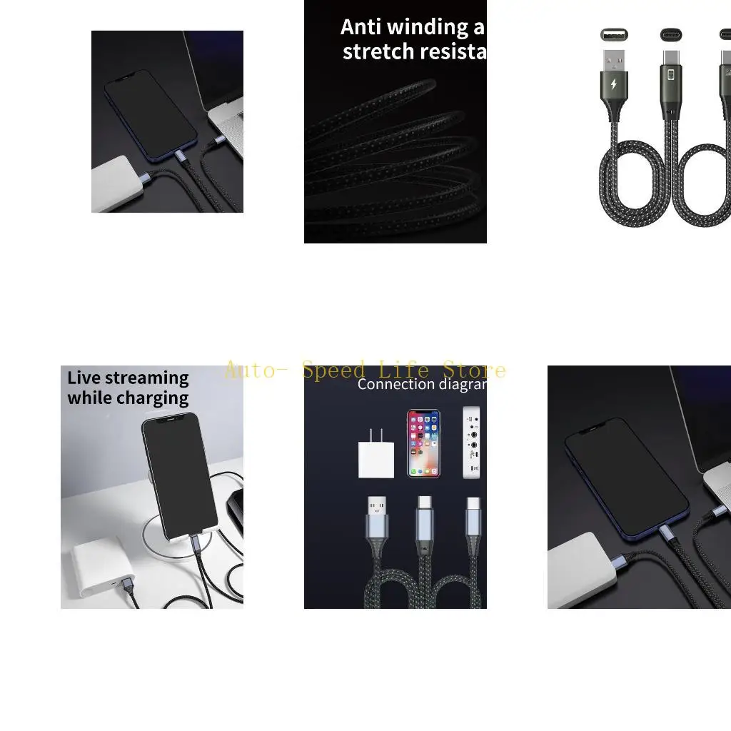 02DA Type C Sound Converters OTG Adapter for Music Streaming and Live Broadcasting