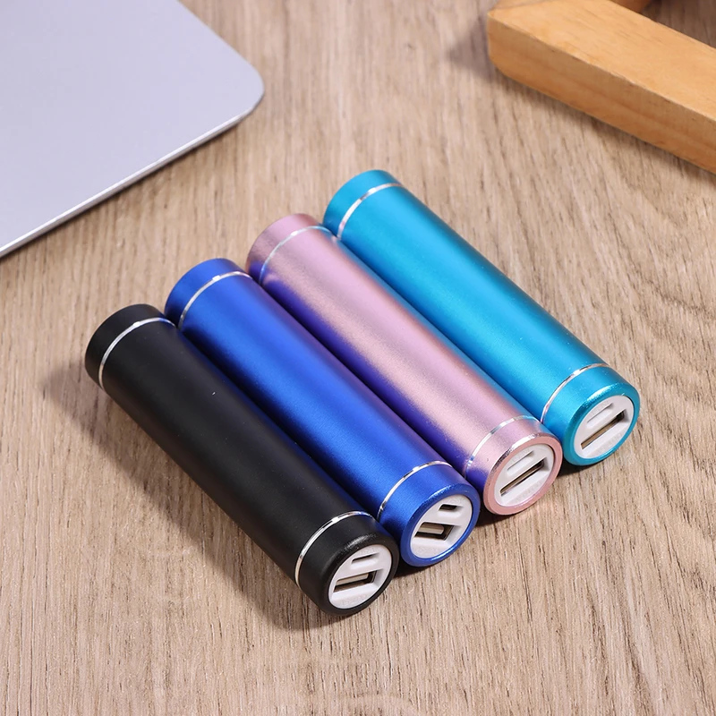 3PCS Metal Power Bank DIY Kit Storage Case Box Free Welding Suit 1X 18650 Battery 5V 1A USB External Charger Smart Phone