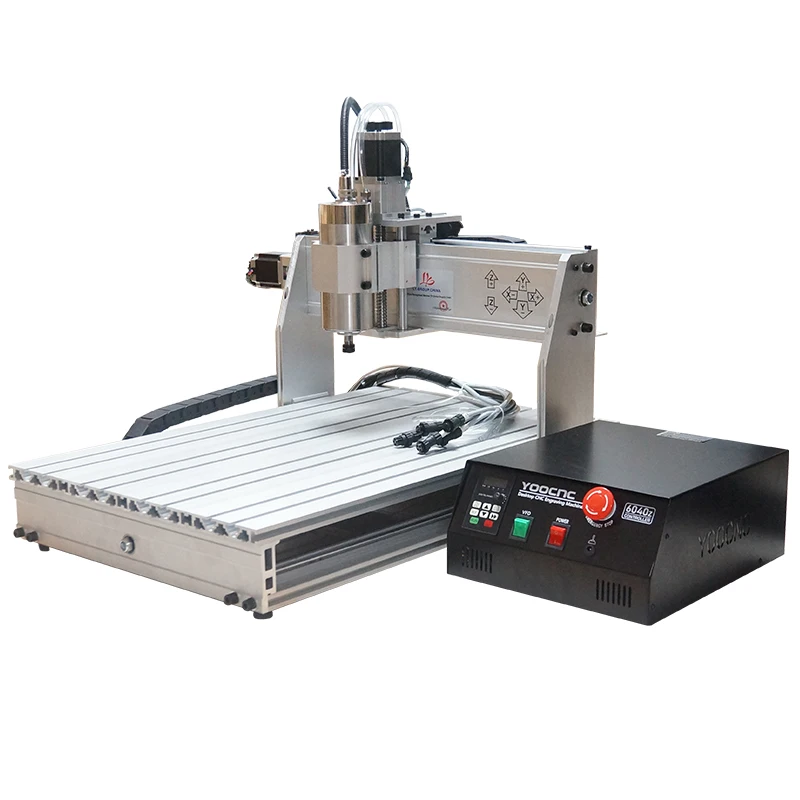 6040Z-2200W CNC Router 2200W USB Port Engraving Machine 2.2KW Ball Screw 3axis 4axis Optional Mach3 220V 110V Drilling Milling