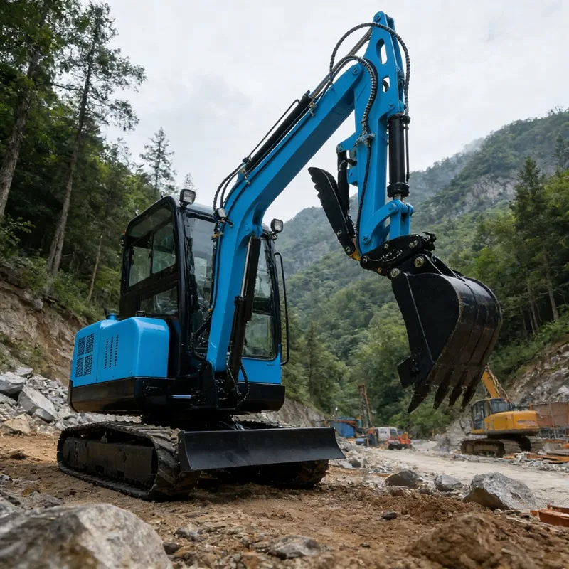 

Mini Excavator 1.8 Ton Small Crawler Bagger For Electrical Line Trenching Projects Durable Hydraulic Digger Construction Tool