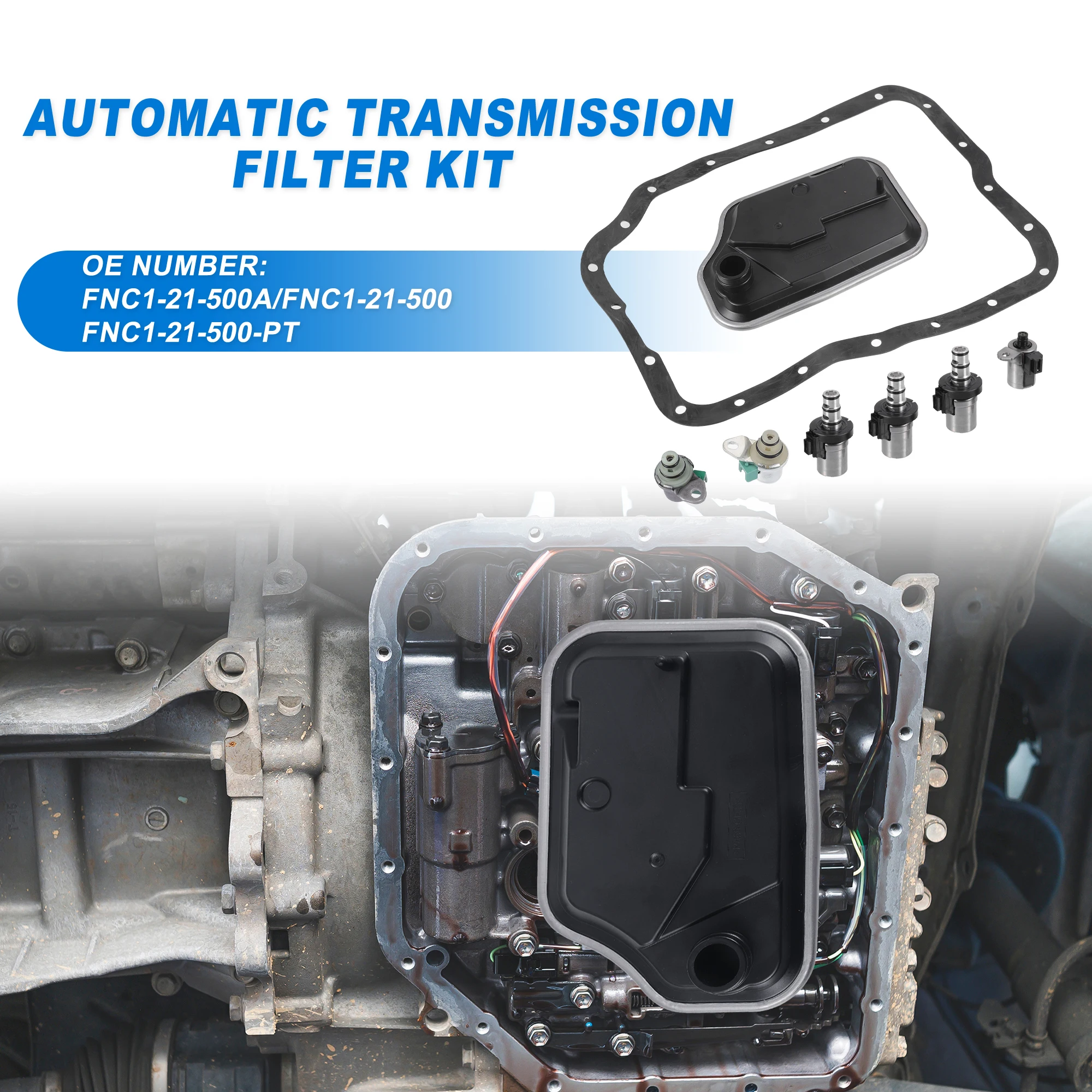 

UXCELL 4F27E/FNR5 Transmission Shift Solenoid Filter Gasket Kit for Mazda 2 Sport Touring 1.5L L4 - Gas 2011-2014 8E5Z7B155A