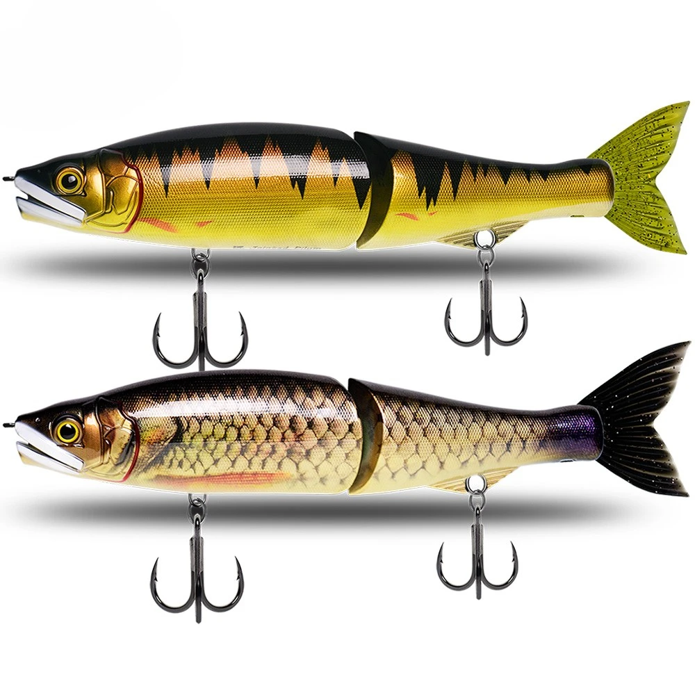 

11.9/13.2inch Wobbler Jointed Fishing Lures Hard Glide big giant Bait Soft Tail Float Slide Swimbait Bass Fishing Tackle