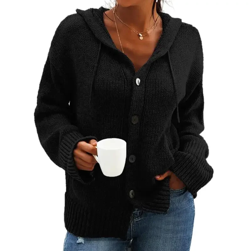 Cardigan Vintage à Capuche pour Femme, Pull à Manches sulf, avec lèvent, Style Indie Folk Japonais, Décontracté, pour Automne et Hiver, 2023