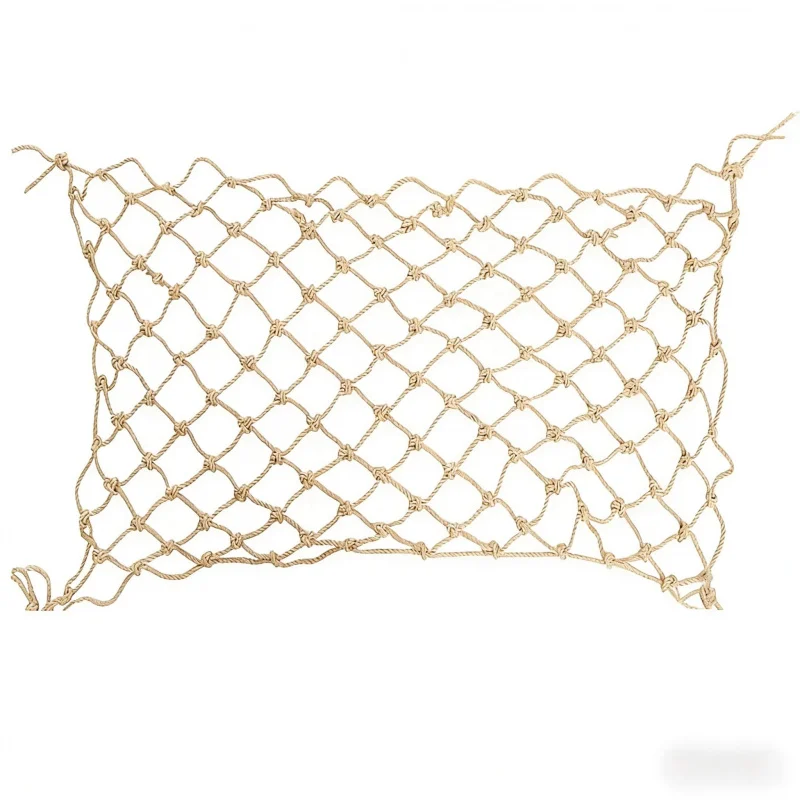 

Outdoor Garden Plant Climbing Support Jute Rope Net Wind Chime Hanging Decoration10.76Square Feet Retro Style Decoration