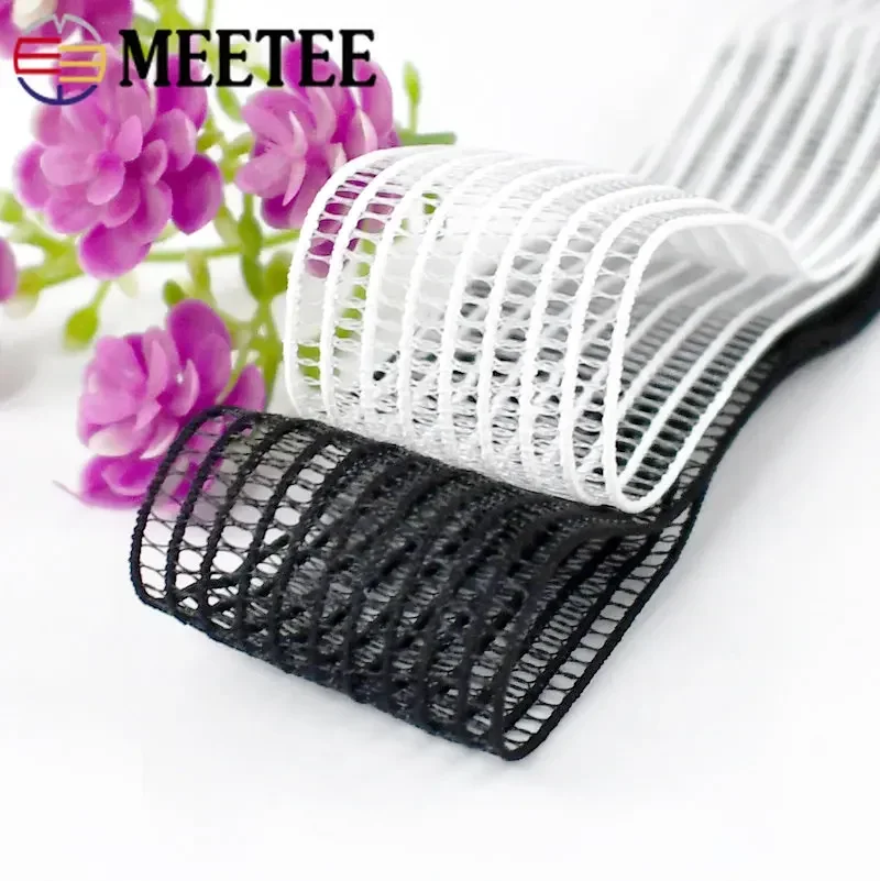 10/20Meters 20-50mm Soft Mesh Elastic Bands Stretch Underwear Net Elastics Rubber DIY Garment Sewing Accessorie Decor Trimming