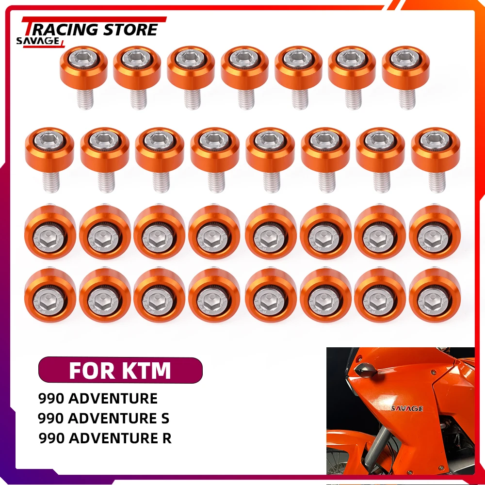 

For 990 Adventure /S/R Fairing Protect Engine Chassis Sprocket Guard Chain Fender Mudguard Frame Fairing Side Cover Screws Bolts
