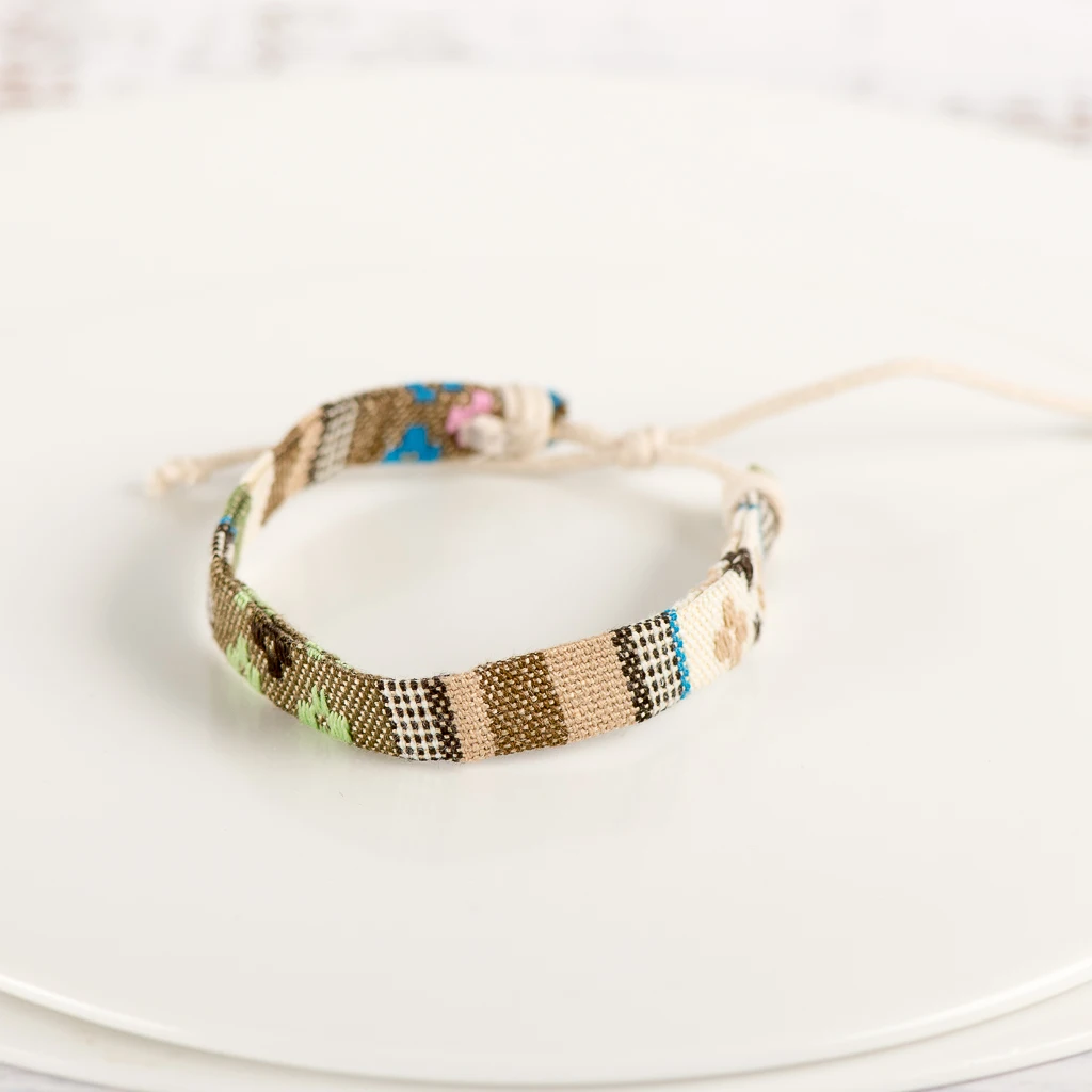 Vintage Charms Adjustable Handmade Macrame Rope Bracelet thread Bracelets lot wholesale #KY212 - Image 6