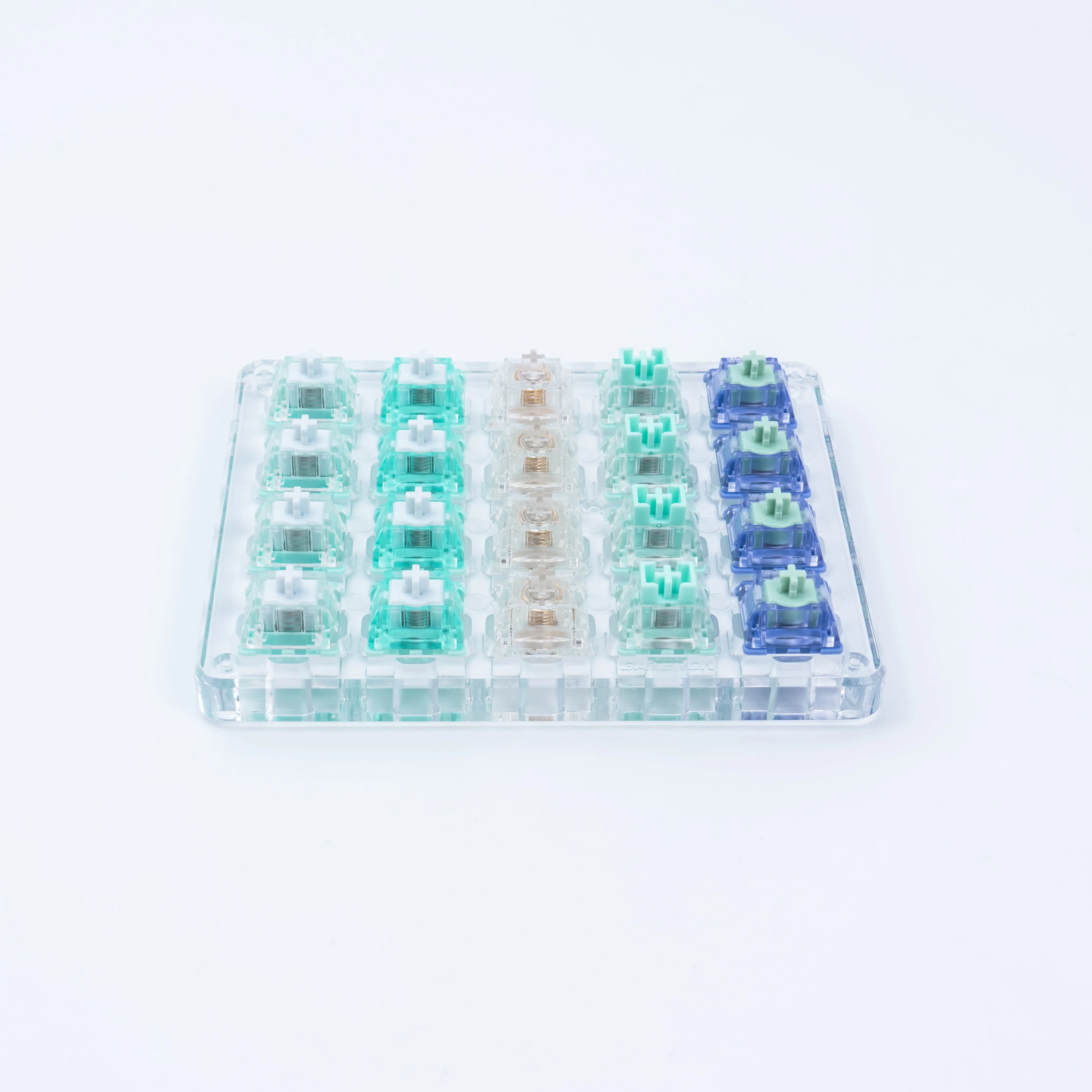 GATERON New Arrival Magnetic Series Switch Tester Customized DIY Hot Swap 20pcs Mechanical Keyboard Switch Sample Version