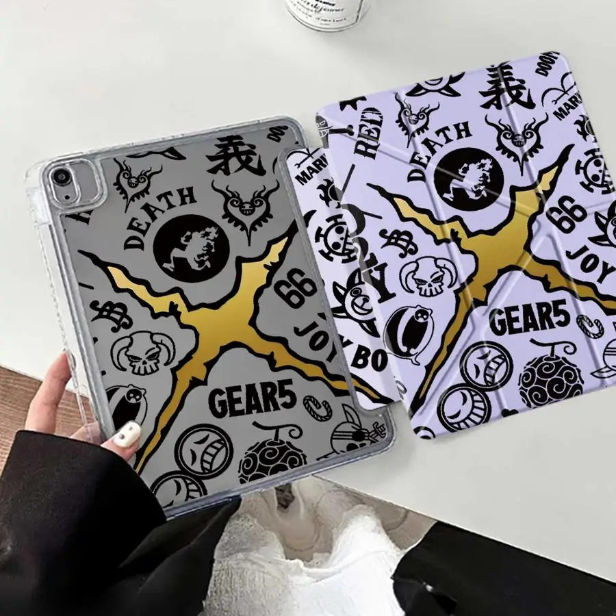 

Чехол для планшета One P-Pieces с аниме-логотипом для iPad Pro 2025, Mini 6, 7, Air 4, 5, M3, M2, 1, 2, M4, 11 дюймов (11-го, 10-го, 9-го, 8-го, 7-го поколений), 12.9 дюймов