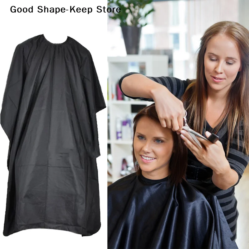 dailyHair Cutting Cape Pro Salon Hairdressing Hairdresser Cloth Gown Barber Black Waterproof Hairdresser Apron Haircut Capes