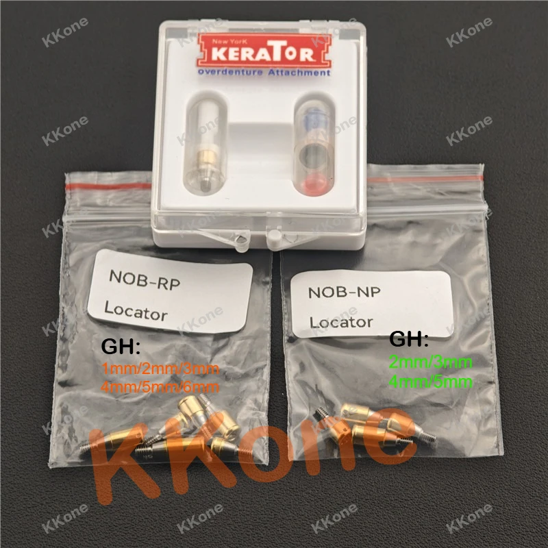 

2 комплекта абатментов для дентальных имплантатов Nobel Biocare NP&RP - из пищевого титанового сплава, аксессуар для стоматологических клиник