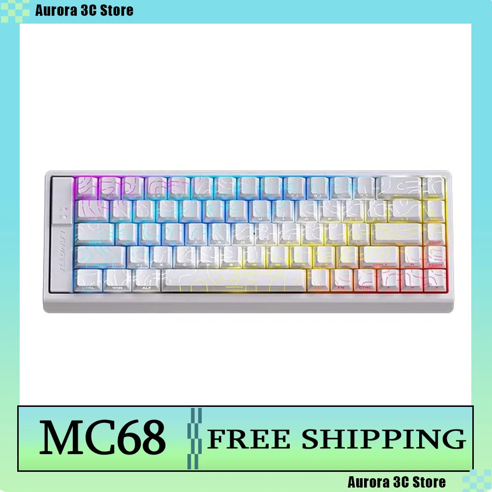 

LANGTU MC68 Magnetic Switch Mechanical Keyboard Hot Swap Low Delay Custom Wired Gaming Keyboard PC E-Sports Accessories Gifts