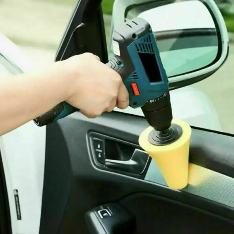 1x Auto Radnabe Politur Poliers chaft Poliers chwamm Pad ruhige Auto Werkzeuge zum Polieren Kugel Polieren Schwamm Reinigung Autorad