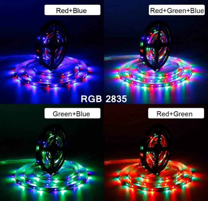 DC5V USB LED 스트립 5050 RGB RGBW 흰색 50CM 1M 2M, TV 배경 조명, 유연한 LED 스트립 접착 테이프 IP20 / IP65 방수