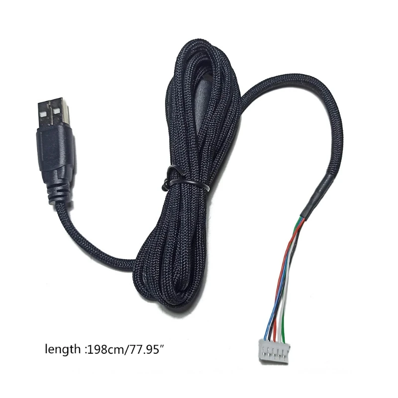 for G302/G402/G502/G400S Mouse Umbrella Cables Durable Braided Nylon Rope Fast Data Transfer Line 82.68"