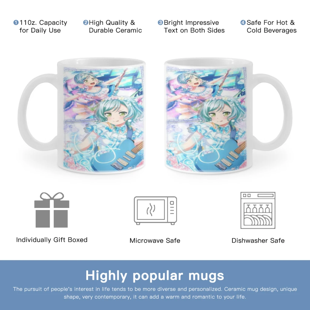 

BanG Dream! It`s MyGO! Free shipping Ceramic Mug Cute Coffee Tea Milk Stave Mugs And Cups with Handle Novelty Gifts