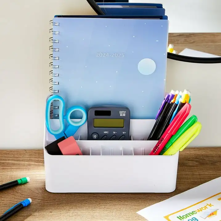

(4 pack) Pen+Gear White All in One Desktop Organzier