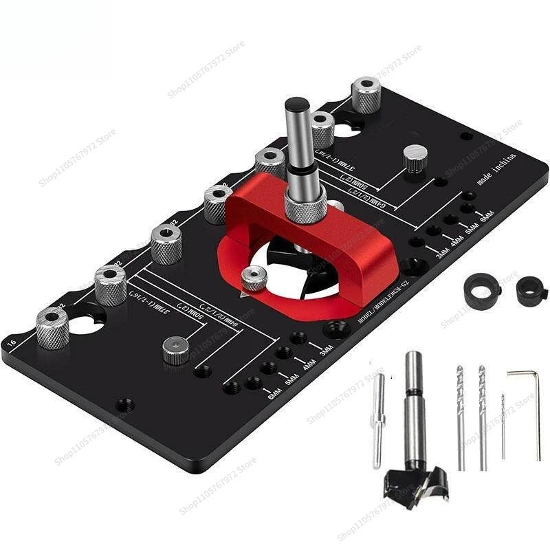 For 35mm Hinge Punching Positioner Handle Punching Drawer Clothing Cabinet Door Panel Hinge Drilling Positioning Installation