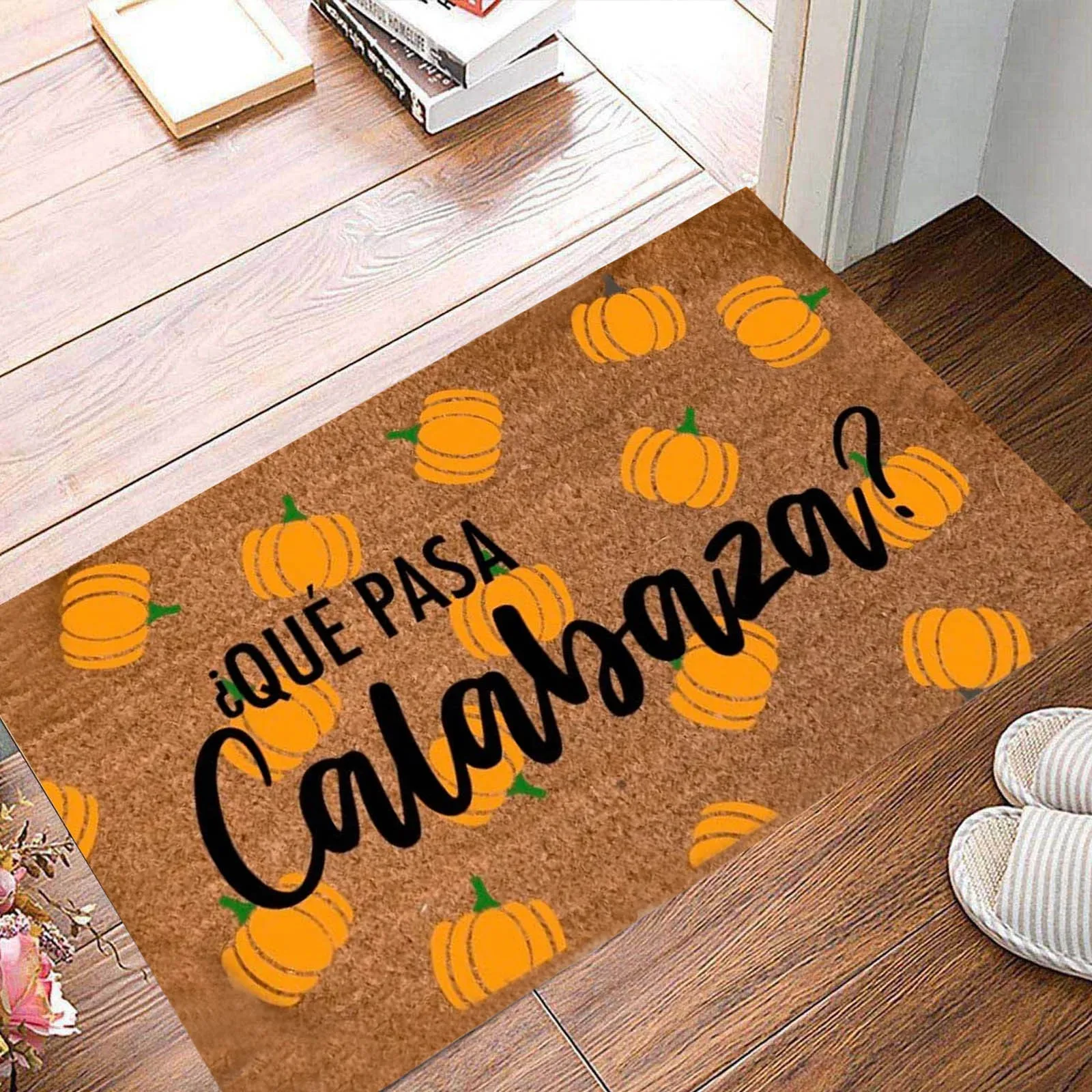 Autumn Welcome Door Mat Pumpkin Floor Mat Fall Seasonal Thanksgiving High Quality Halloween Indoor Area Rugs Door Mat 2024