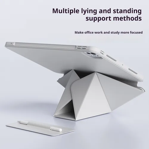 Imagen 2 del producto ZOYU para iPad 10/11a funda con soporte de altura aumentada, carcasa trasera transparente magnética iPad Pro 11 12,9 Air 4/5th 13 mini 6/7