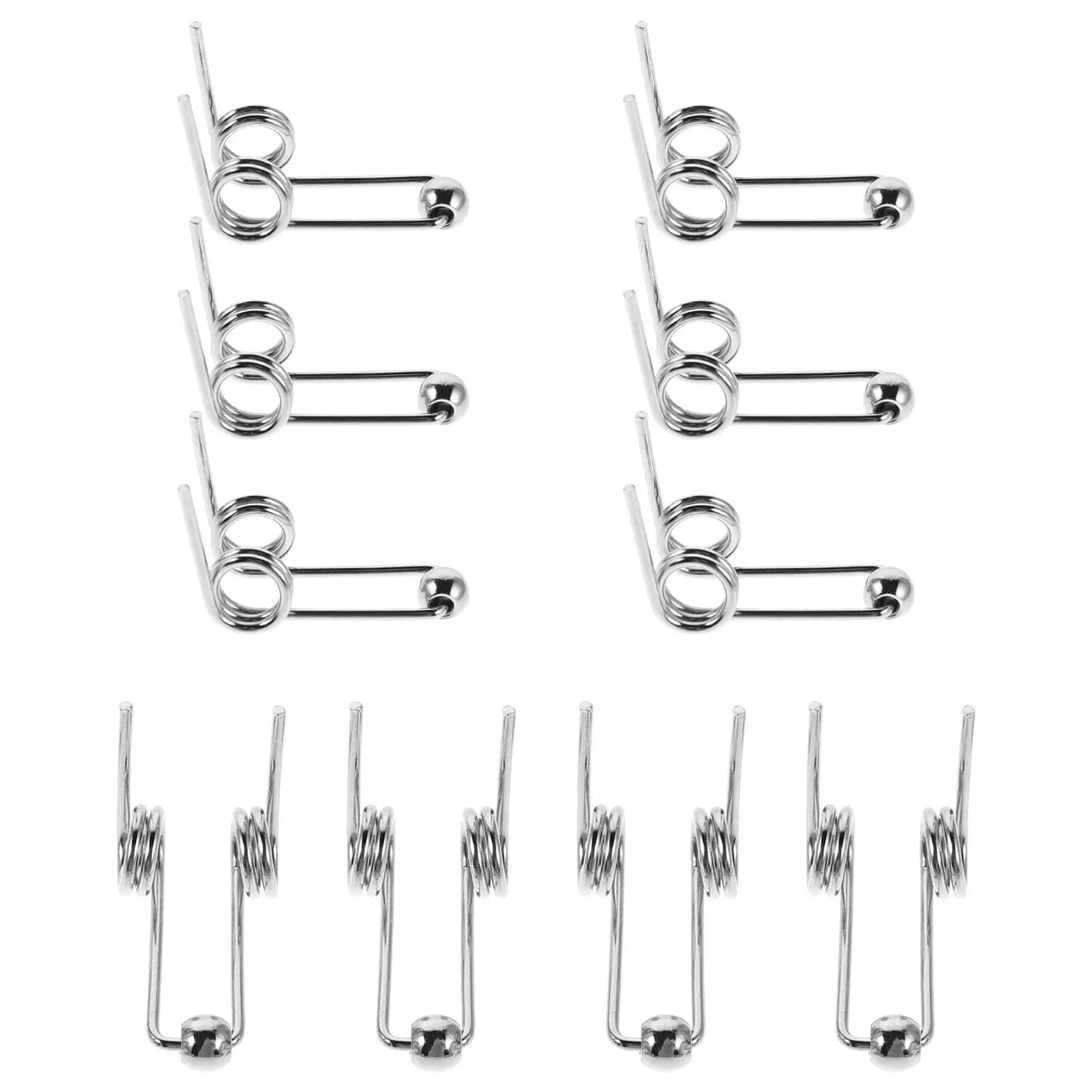 

10 шт. металлических торсионных пружин для замены, запчасти для плойки, аксессуары для самостоятельного завивки волос, сверхпрочные, эластичные, высокопрочные