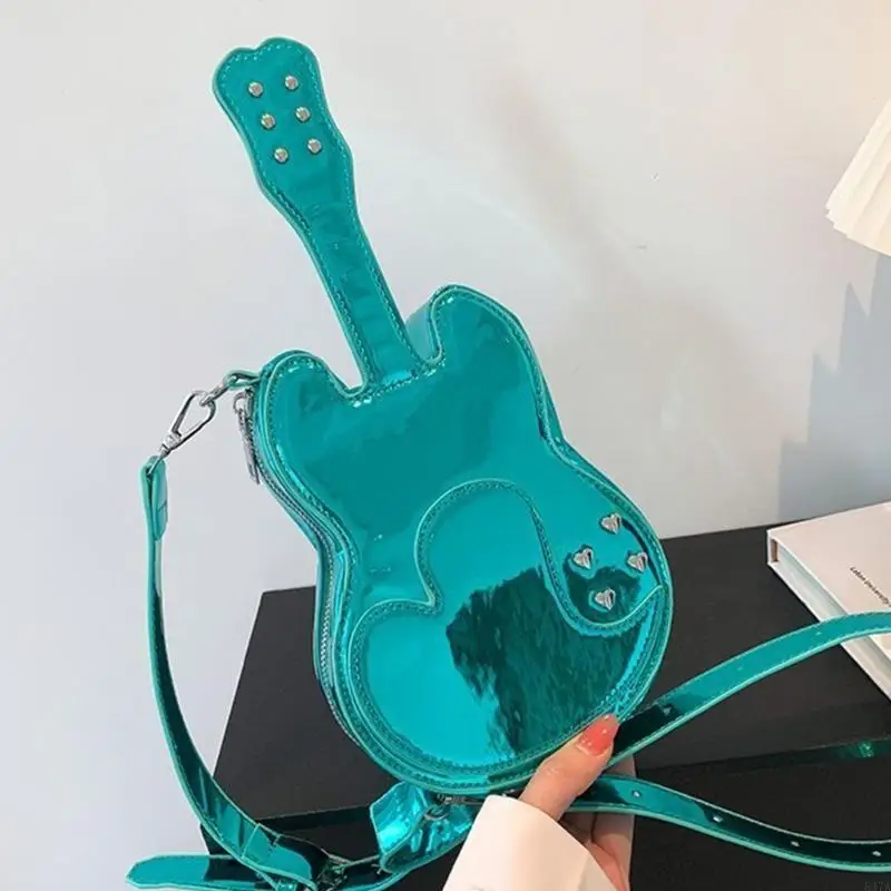 

Fashion Crossbody Bag for Women PU Leather Shoulder Bag Funny Violin Sling Bag Travel Satchel Bags 547A