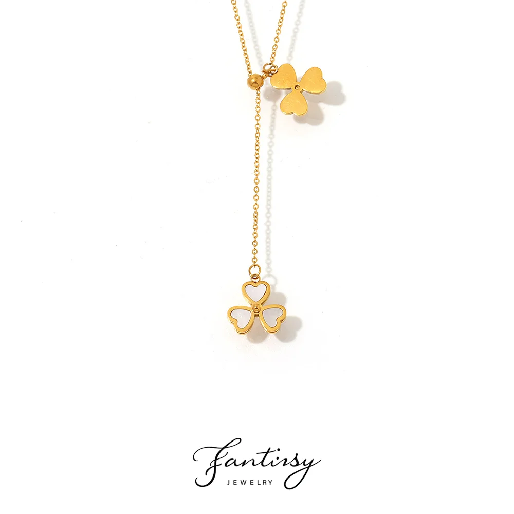 Ожерелье с подвеской в форме сердца из белой ракушки для женщин, позолоченный простой браслет из нержавеющей стали 316L, подвески для девочек, комплект ювелирных изделий-колье