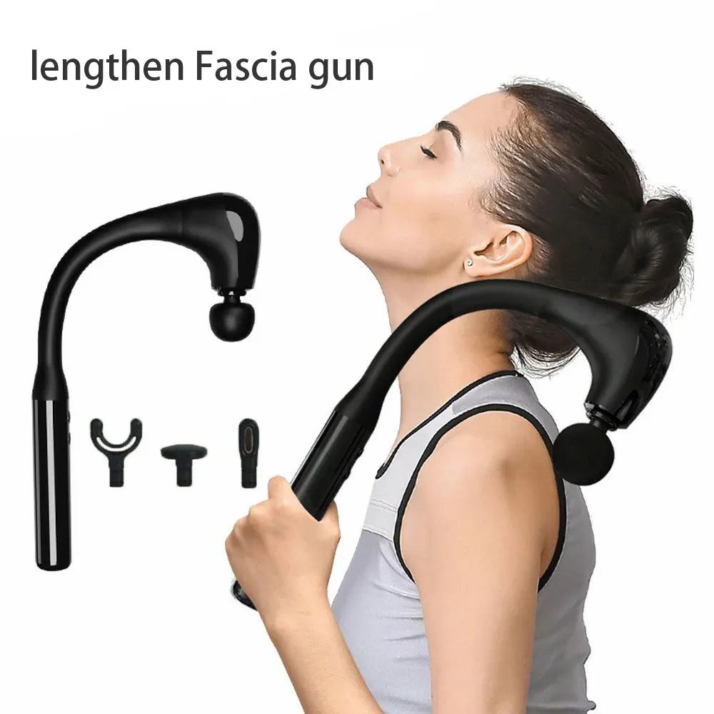 NEW Electric Deep Tissue Massage Gun lengthen Fascia gun Muscle Massager Massage Pistool Back Neck Body Muscle Pain Relieve