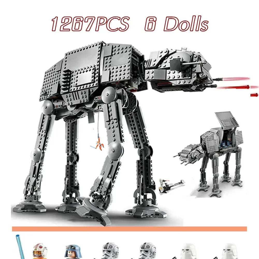 Blocos de Construção Brinquedos para Crianças, Andando Motorizado AT-AT Modelo, Presentes de Aniversário, Em Stock Com Motor, 1168 PCs, 05050, 10178