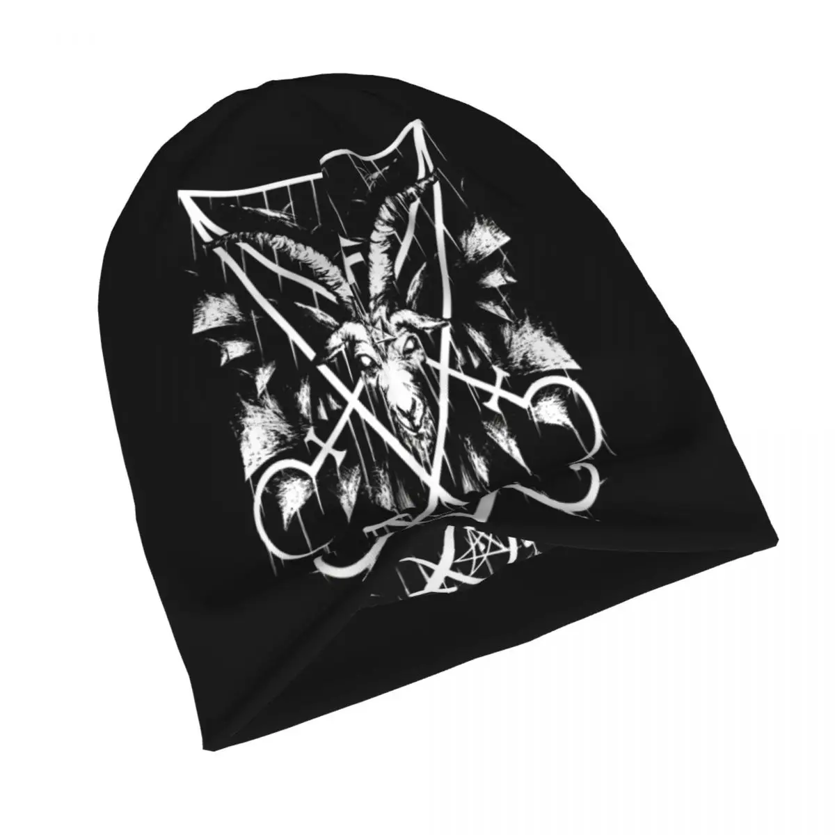 Baphomet Satan Lucifer Skullies Beanies Autumn Spring Hats SIGIL Thin Bonnet Hipster Caps Men Women's Earmuffs