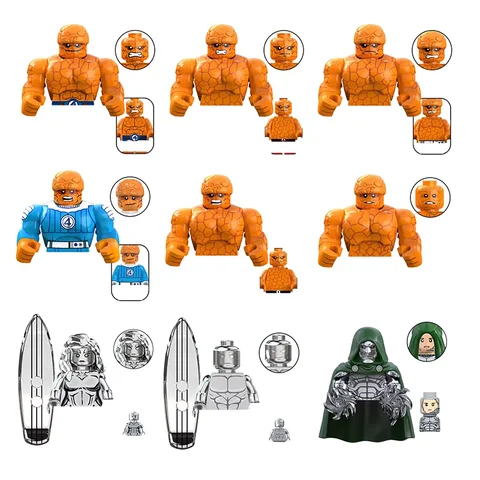 Marvel superhero building blocks, Spider Man, Hulk, assembled doll toys mini figure、 Children's Birthday Christmas Gift