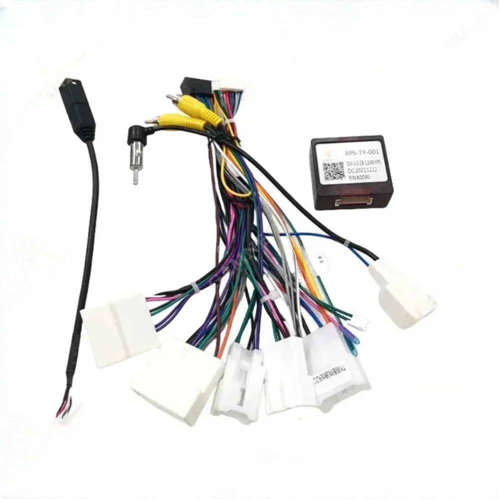 Car Adaptation 16-pin Android Wire Harness Power Cable Adapter For Toyota Corolla/Camry/RAV4 With Canbus RP5-TY-001