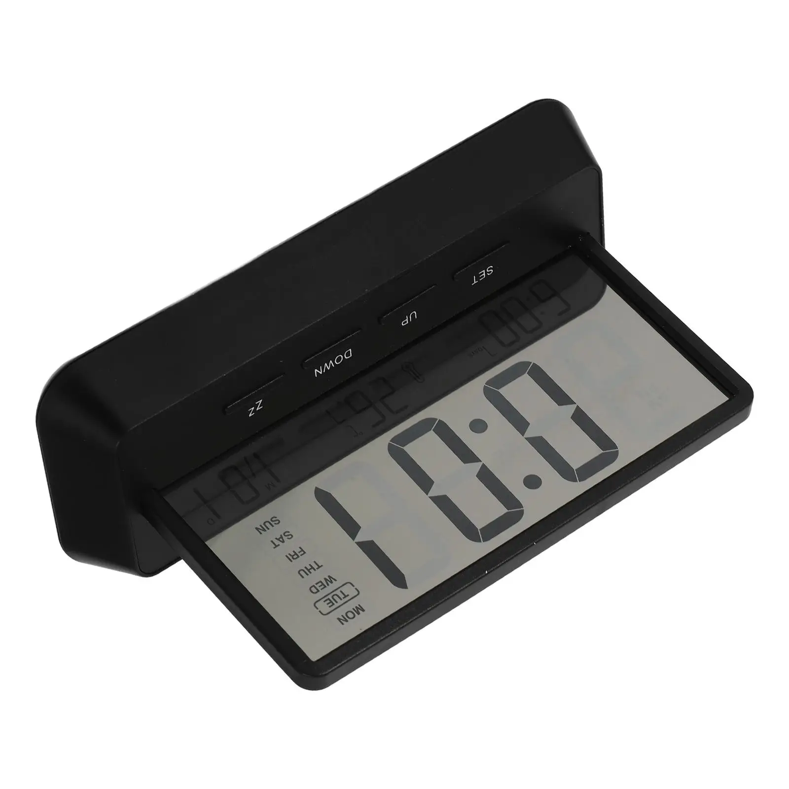 Digital Clock Electronic Alarm Compact Size Safe Plastic Bedroom Living Room Kitchen Study Office Travel Desk Easy Setup