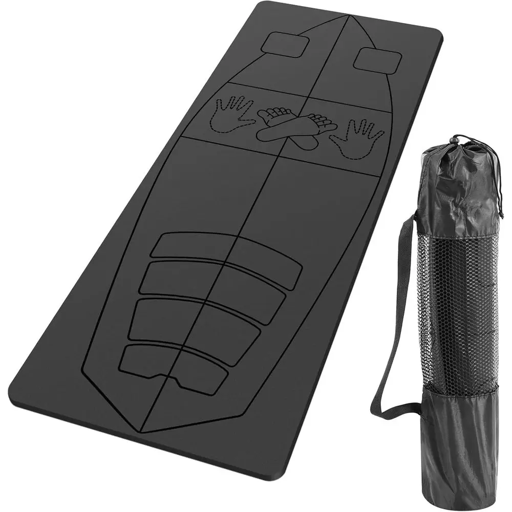 

Extra Large Foldable Rubber Yoga Mat for Balance Training - 72 x 27 Non-Slip Mat with Carry Bag